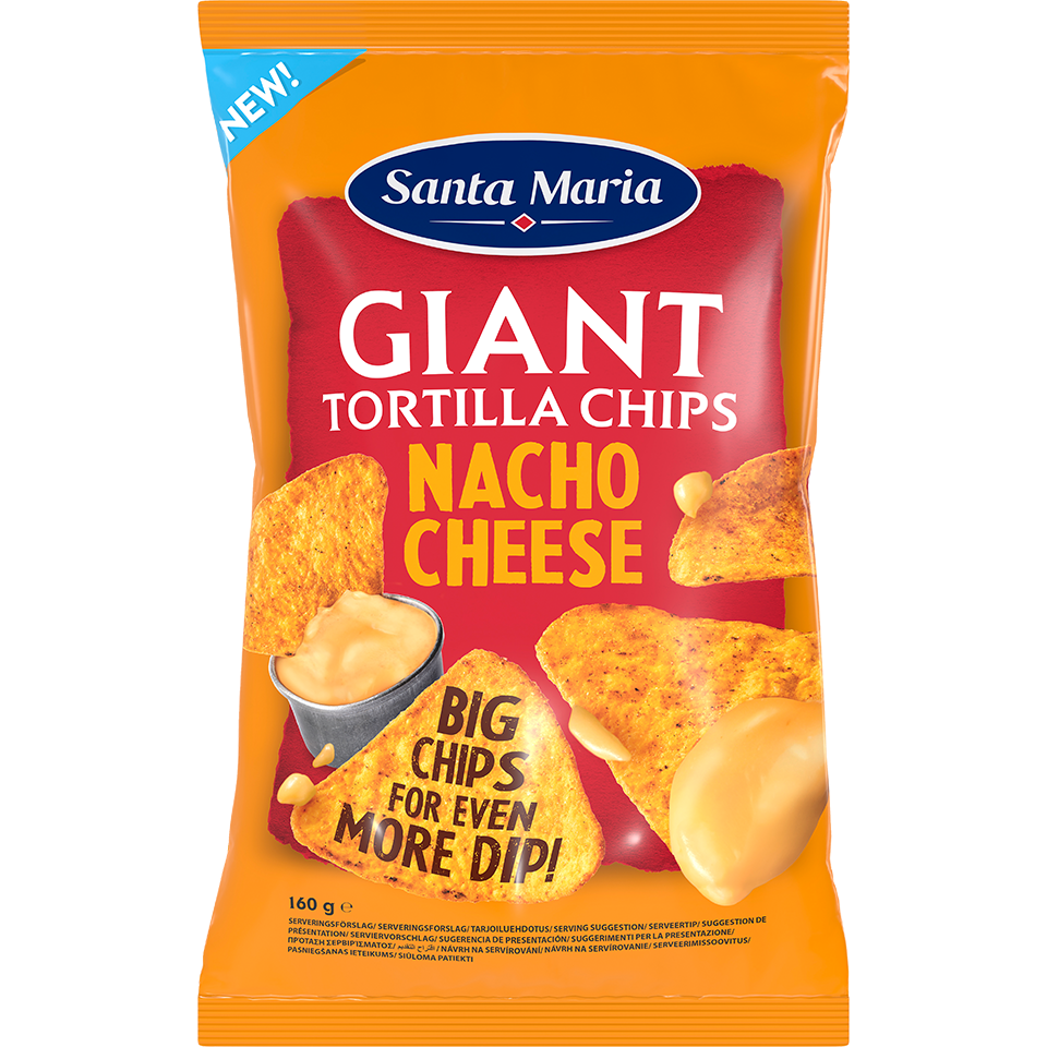 Giant Tortilla Chips Nacho Cheese