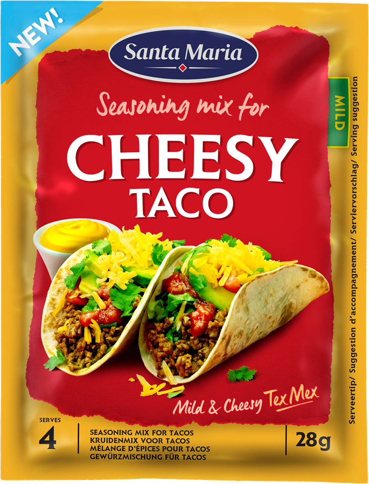Cheesy taco seasoning mix van Santa Maria