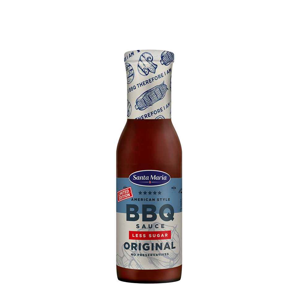 Bild på flaska med BBQ Sauce Original Less Sugar