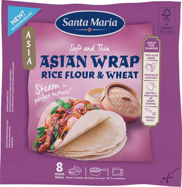 Asian Wrap Rice Flour & Wheat