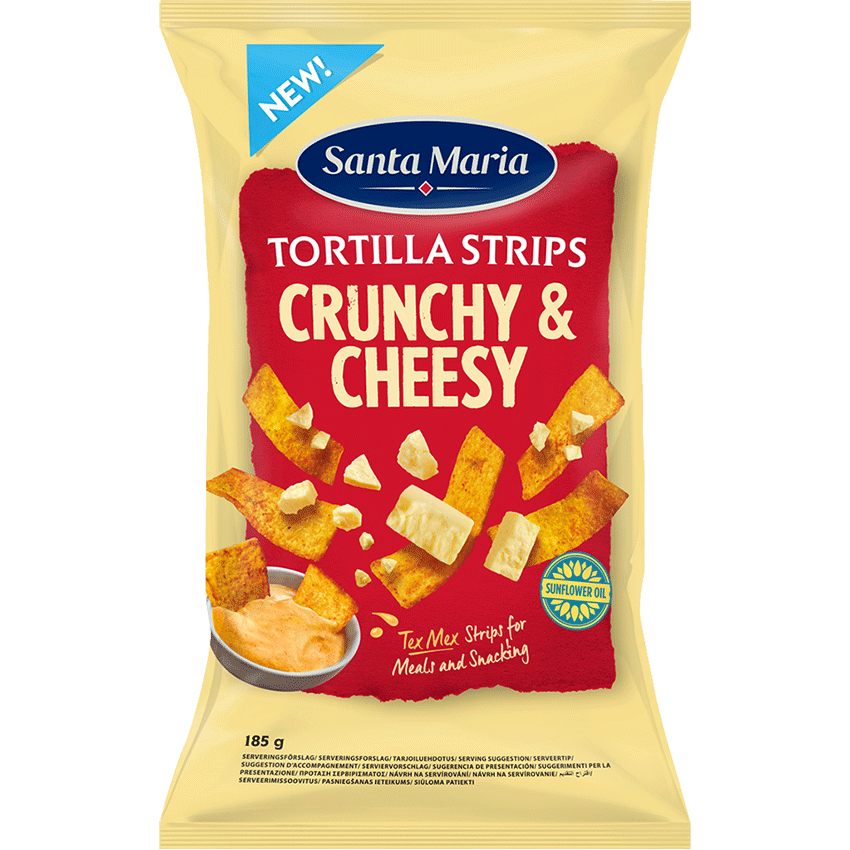 Tortilla Strips Crunchy & Cheesy