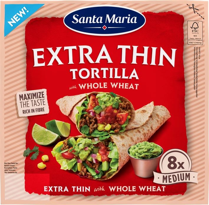 Extra Thin Tortilla Whole weat