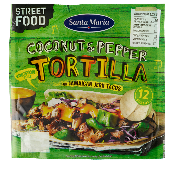 Coconut & Pepper Tortilla