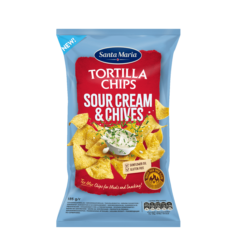 Tortilla Chips Sour cream & Chives