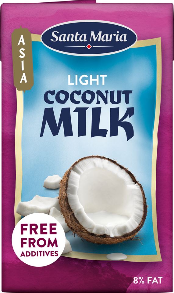 Tetrapaka ar lieso koksriekstu pienu