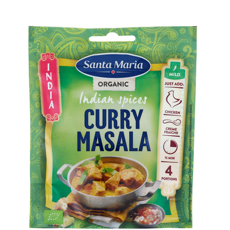 Påse med Indian Spices Curry Masala Organic