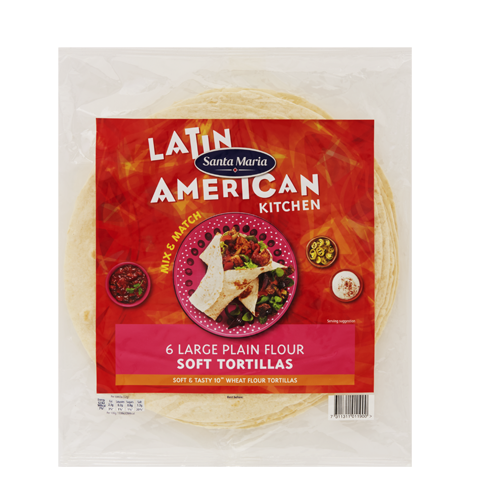 Large Plain Flour Soft Tortillas