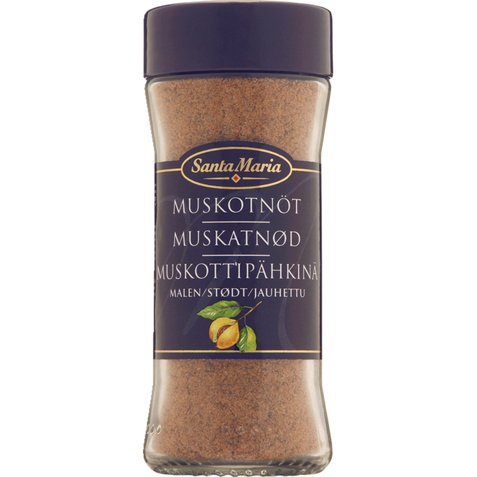 Muskatnøtt, malt