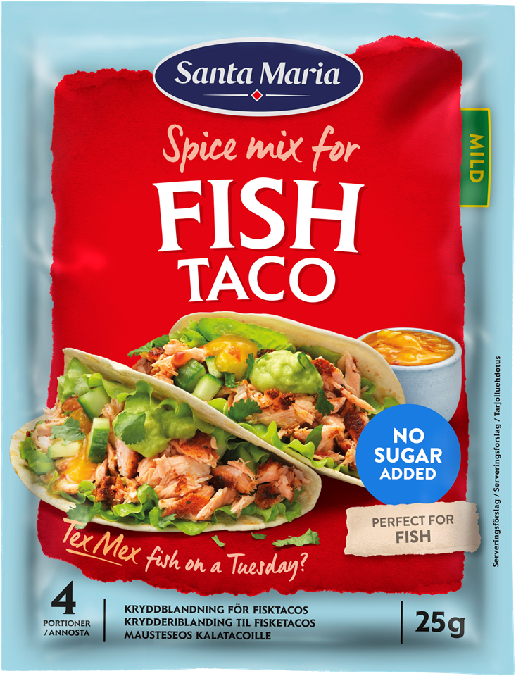 Påse med Fish Taco Spice Mix