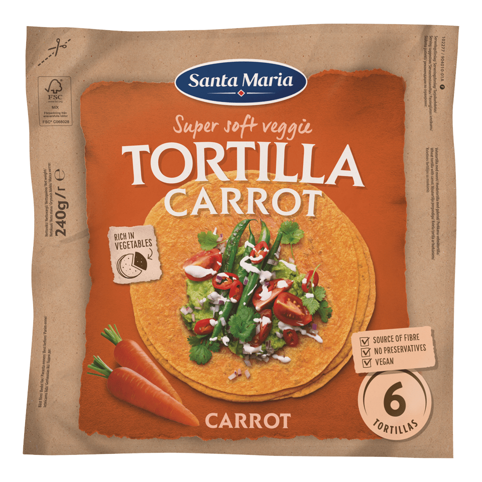 Morot tortilla bröd