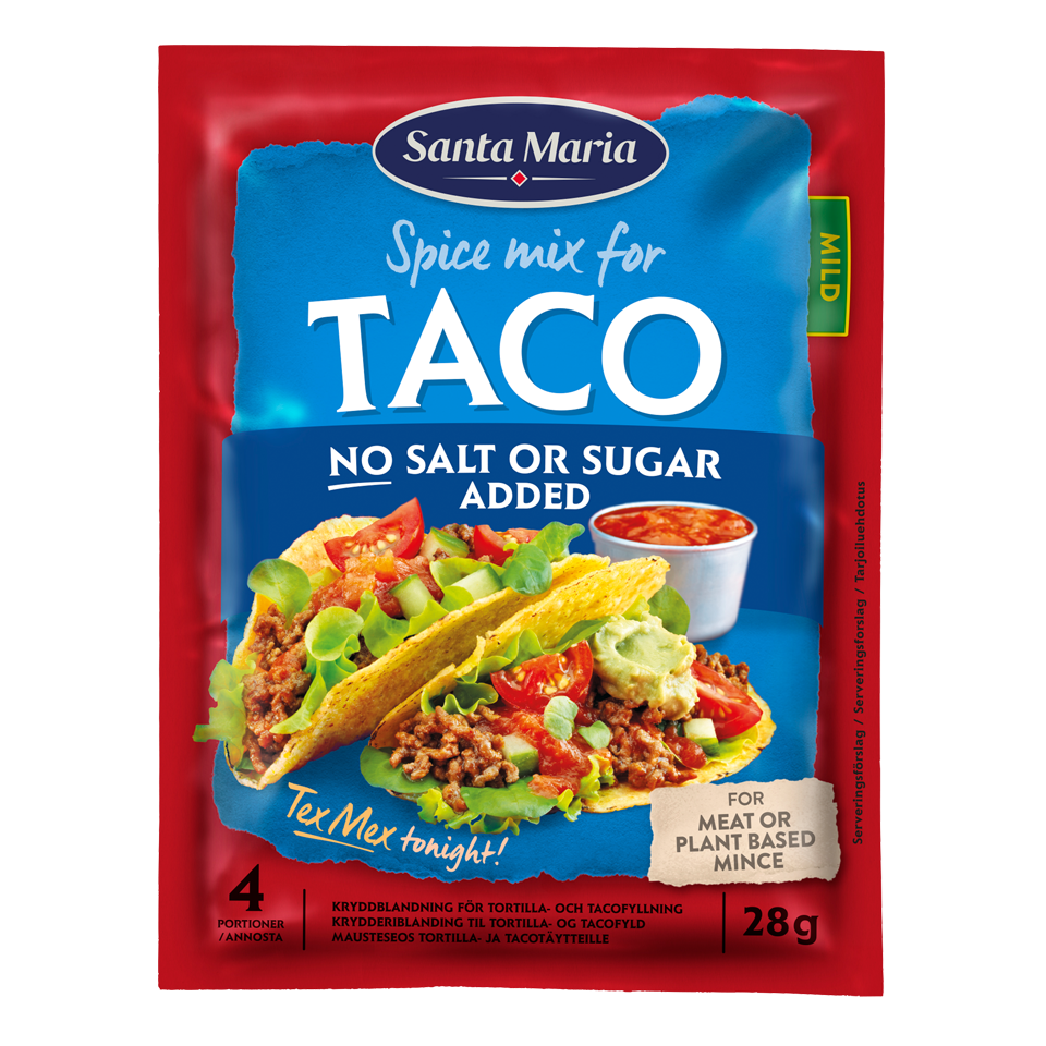 No Salt Or Sugar Added Taco