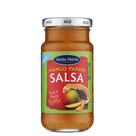 Burk med salsa - Mango Papaya