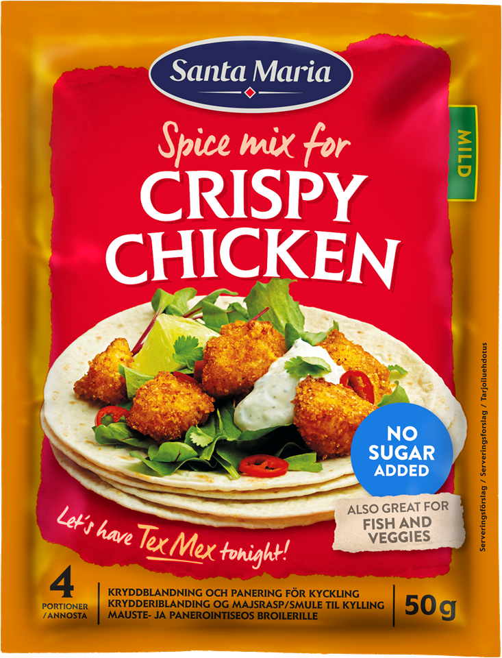 Påse med Crispy Chicken Spice Mix