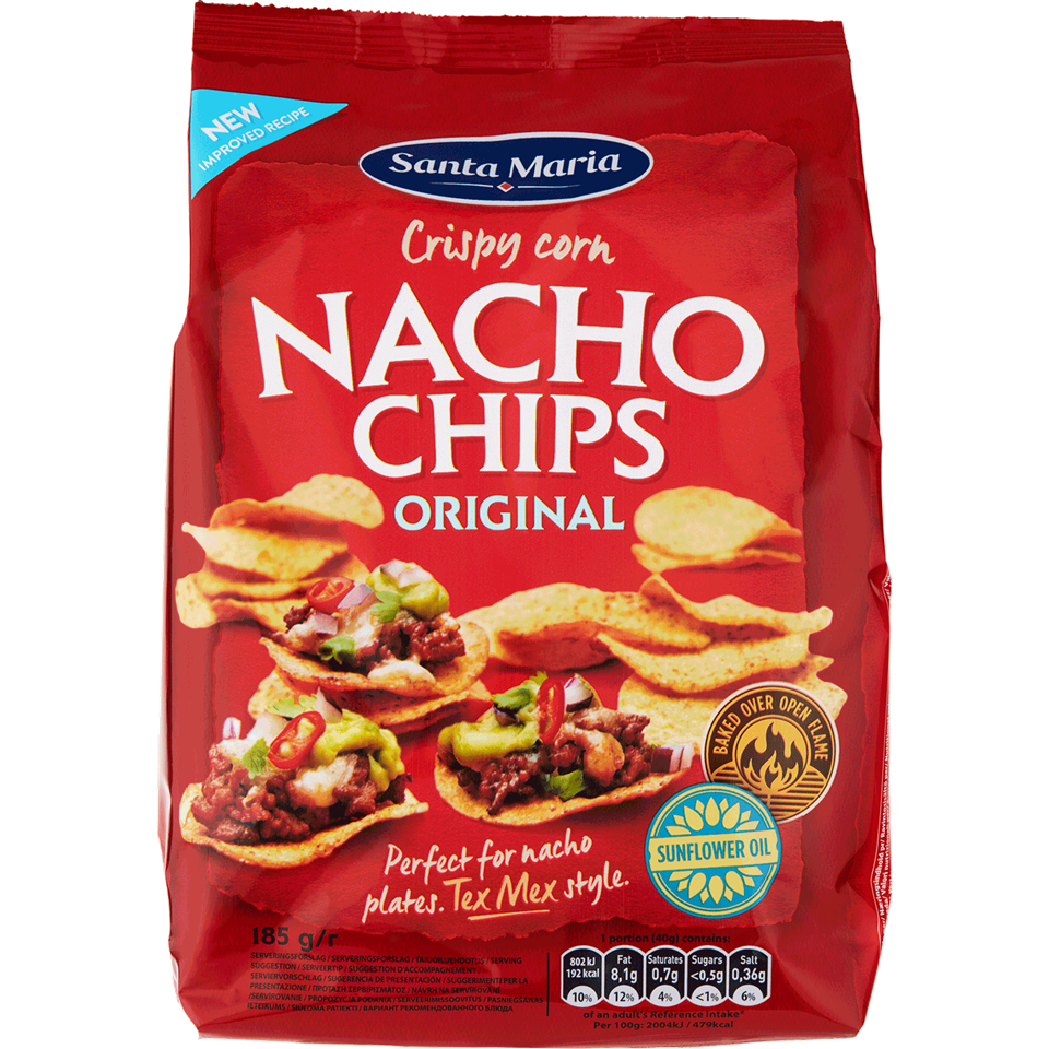 Påse med runda nachos från Santa Maria Påse med runda nachos från Santa Maria