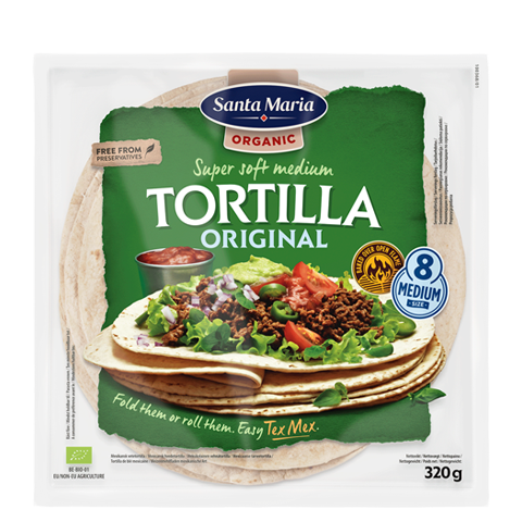 Tortilla Organic Original Medium