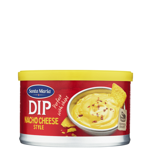 Burk med Nacho Cheese dip - cheddarost