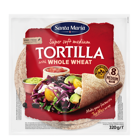 Tortilla with Whole Wheat Medium