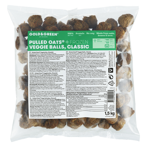 Gold & Green Pulled Oats® Veggie Balls Classic