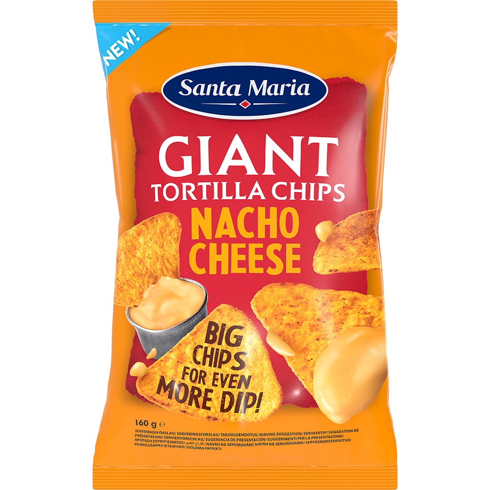 Giant Tortilla Chips Nacho Cheese