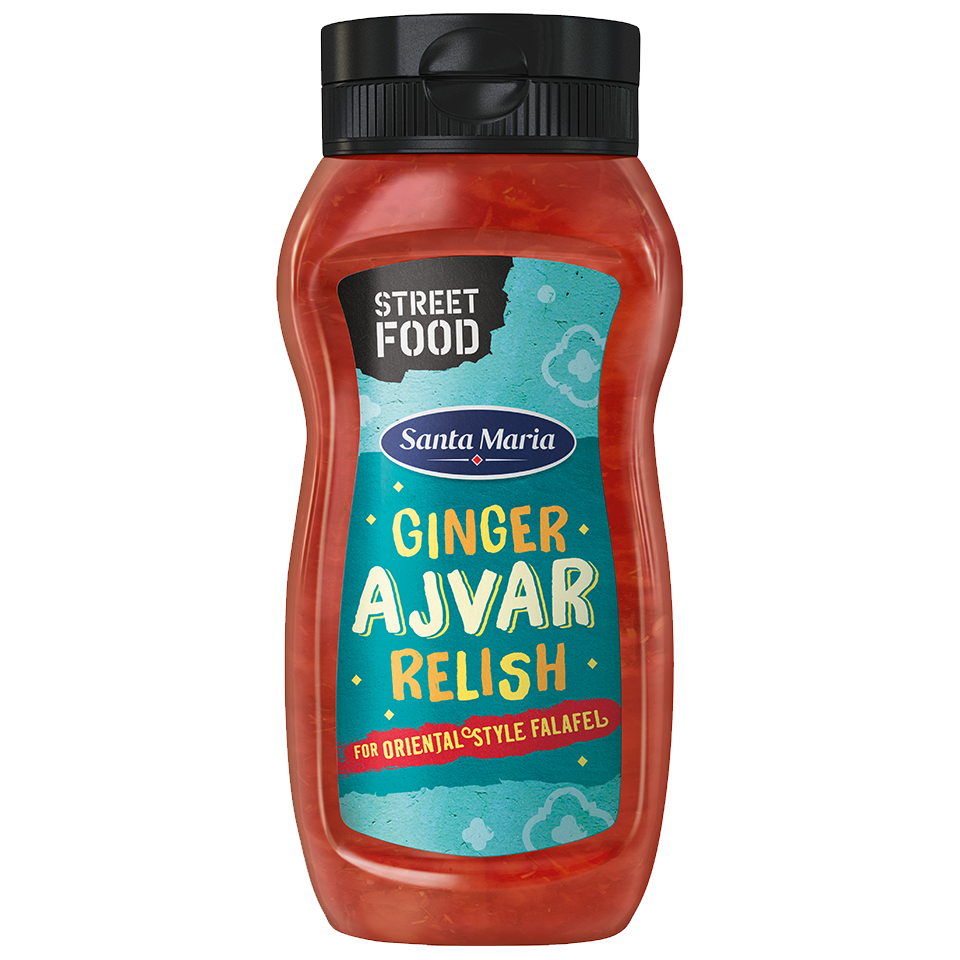Squeeze flaska med Ginger Ajvar Relish