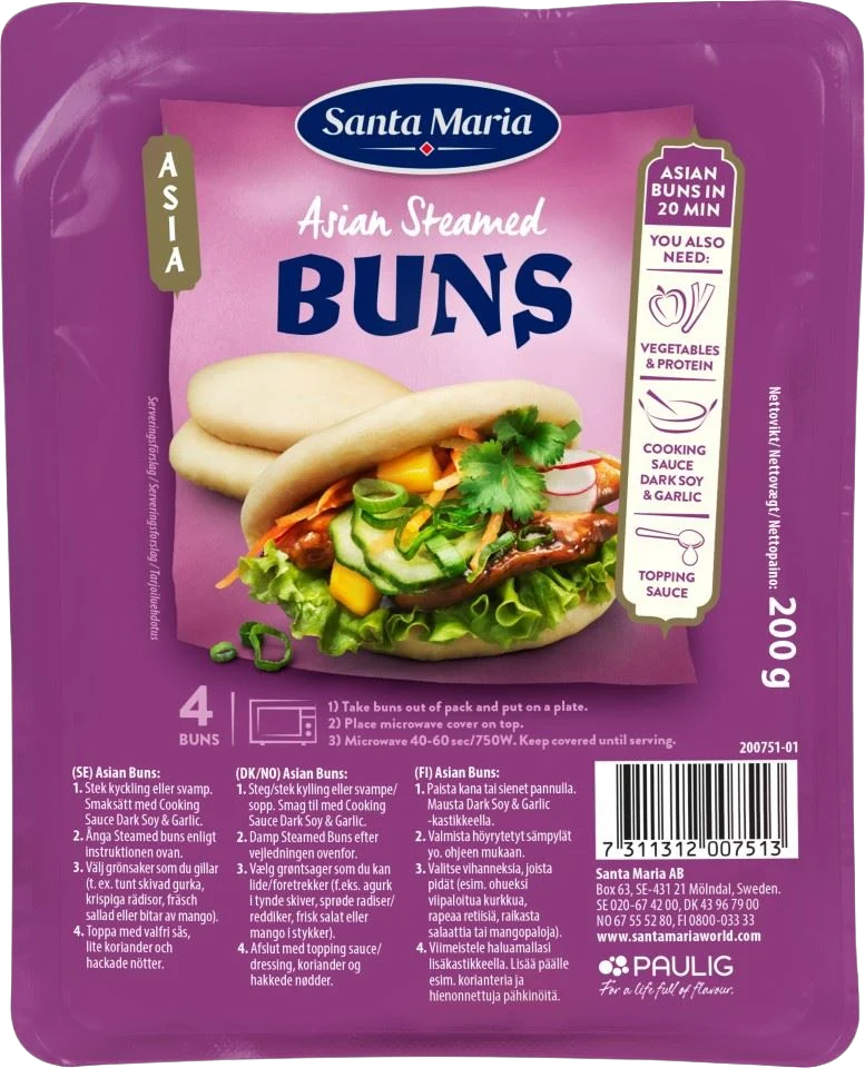 Asian steamed buns