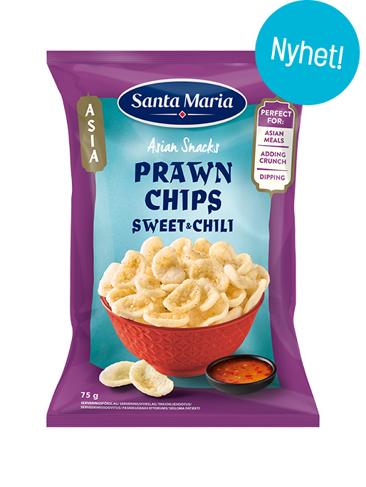 Asian Snacks Prawn Chips Sweet & Chili