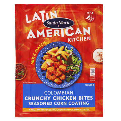 Colombian Crunchy Chicken Bites Seasoned Corn Coating