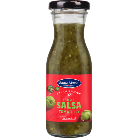 Flaska med Tomatillo Salsa från Santa Maria