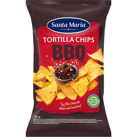 Påse med BBQ tortilla chips