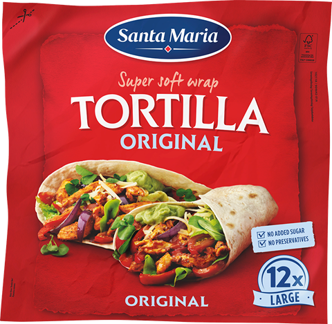Packet with 12 large tortillas