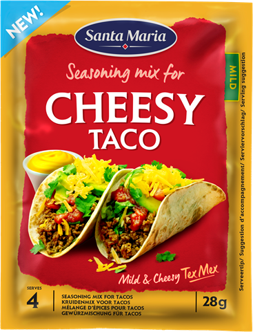 Cheesy taco seasoning mix van Santa Maria