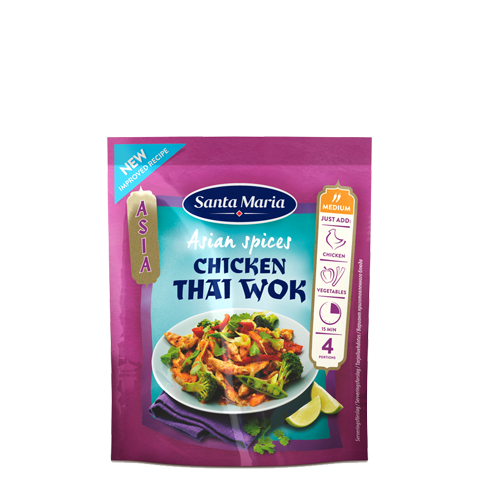 Krydderimiksen Chicken Thai Wok i påse