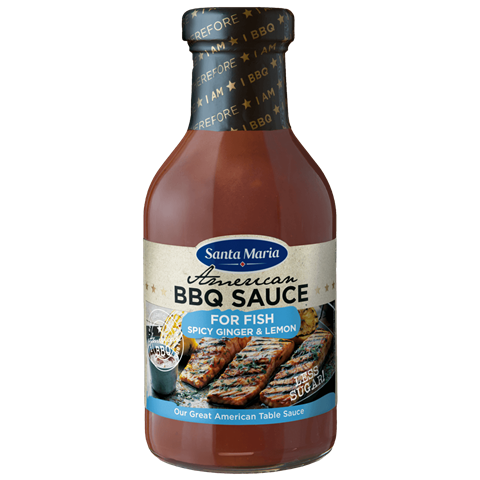 En flaska BBQ-sås för fisk