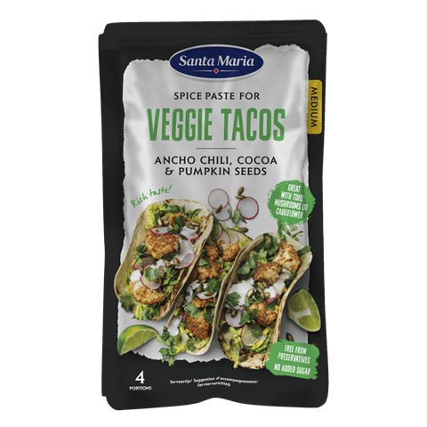 Spice Paste Veggie Tacos