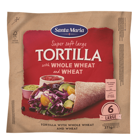 Tortilla with Whole Wheat & Wheat Large