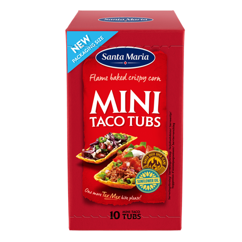 Förpackning med Mini Taco Tubs