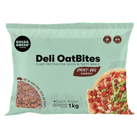 Deli OatBites marinēts produkts ar BBQ kūpinājuma garšu