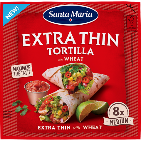 Paket med Santa Maria Tortilla Extra Thin
