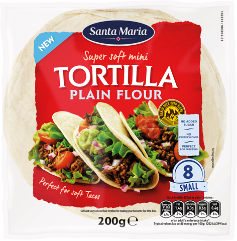 Plain Flour Mini Soft Tacos