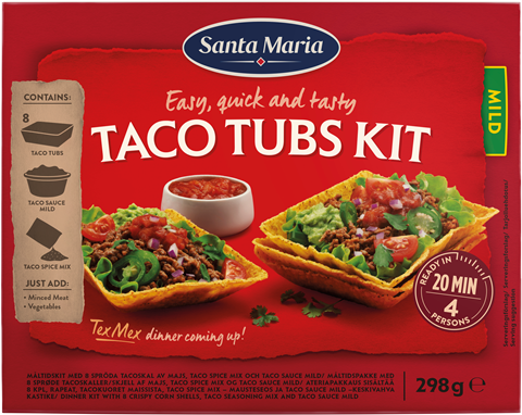 Taco Tubs Kit- 墨西哥迷你玉米餅套裝(浴缸形狀) 