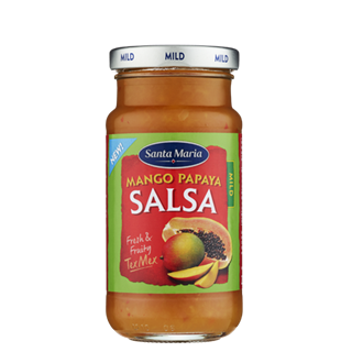 Burk med salsa - Mango Papaya