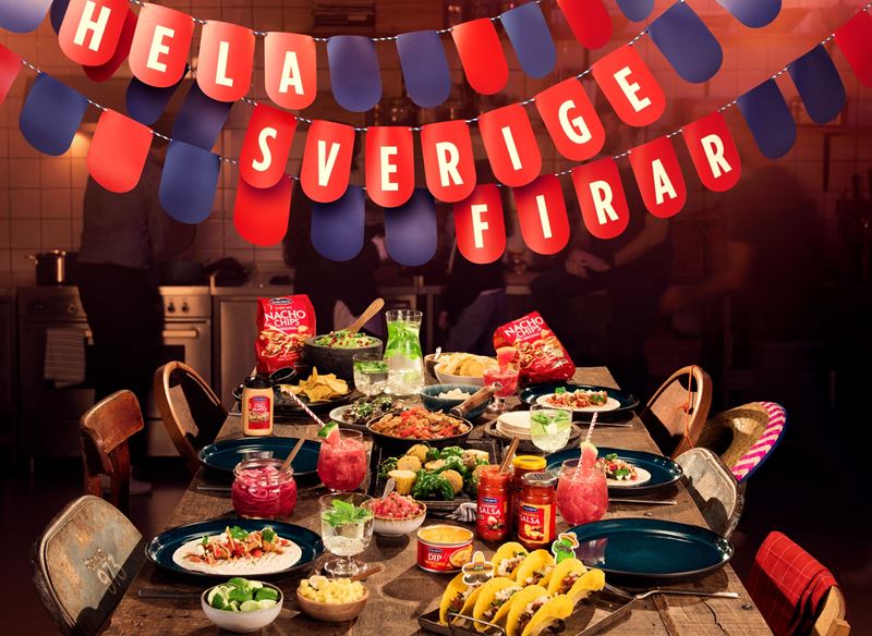 sverige firar tacos