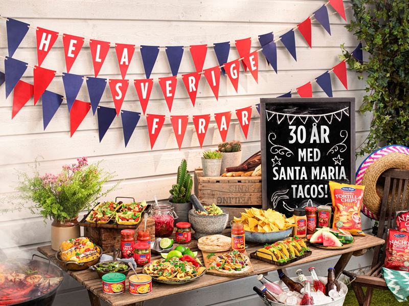 sverige firar tacos
