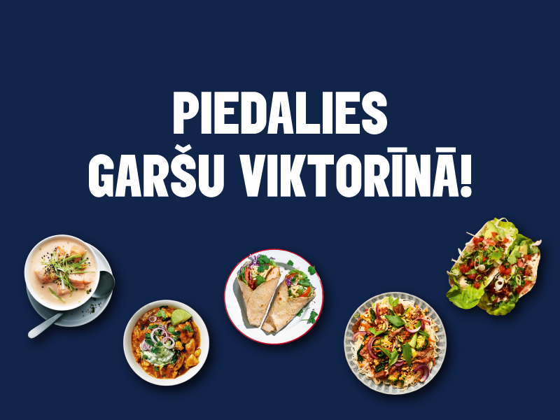 Piedalies garšu viktorīnā