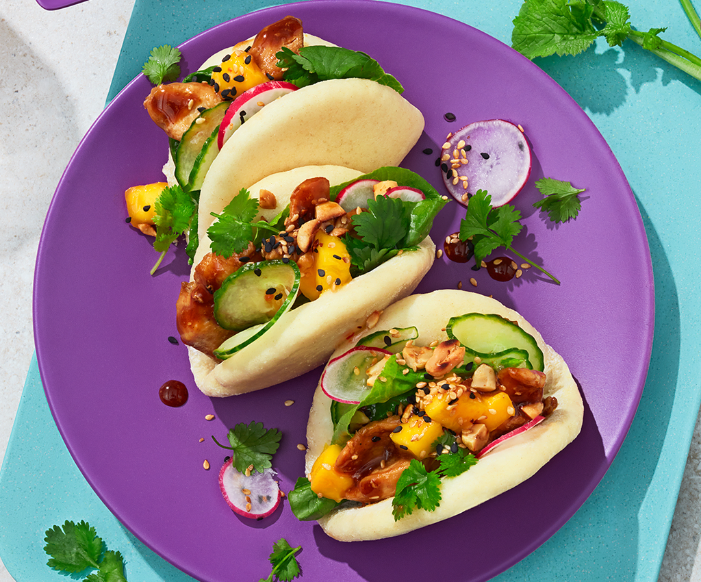 Asian Bao Buns med kyckling