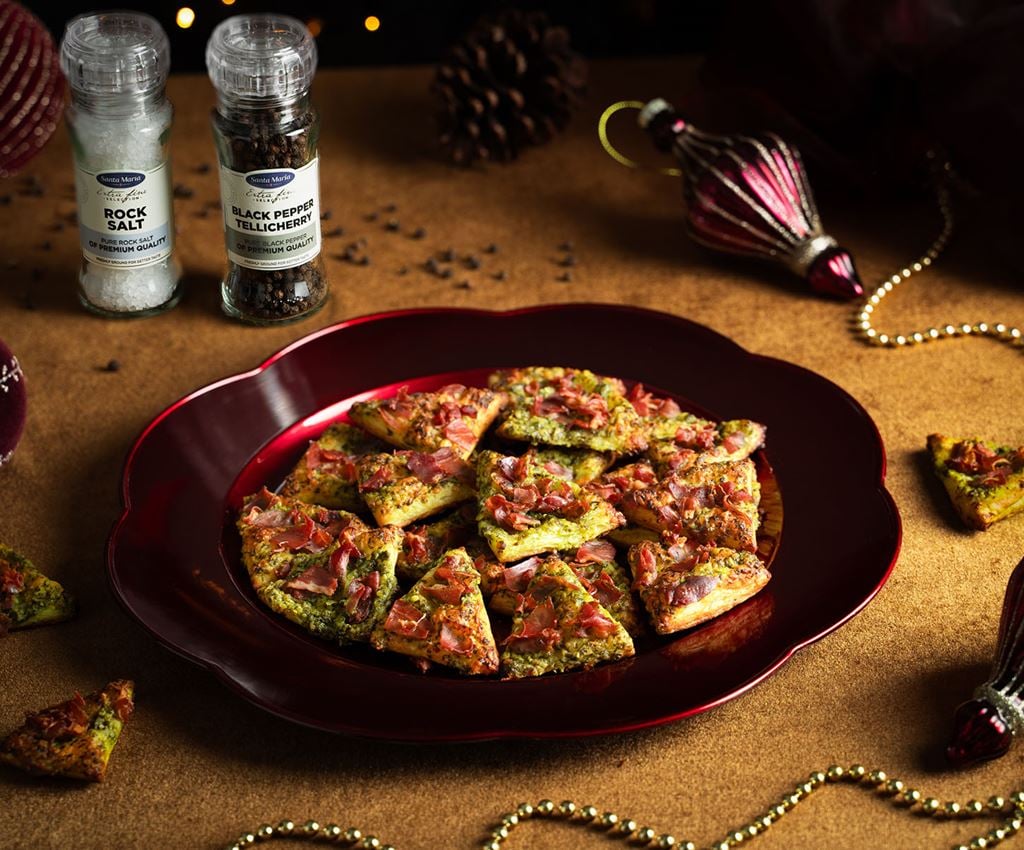 Krõbedad pesto-prosciutto kuused