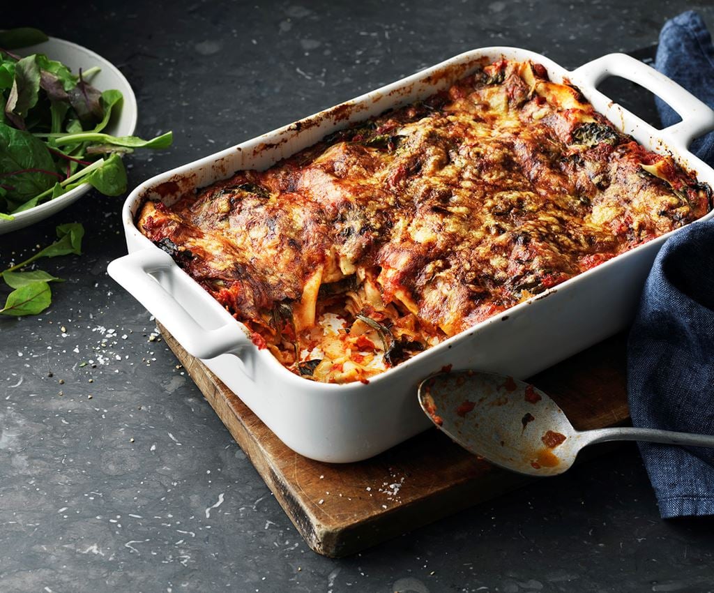 Vegetarisk lasagne på tre måter