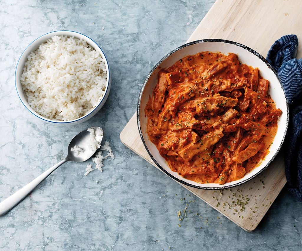 Pølse Stroganoff på tre måder