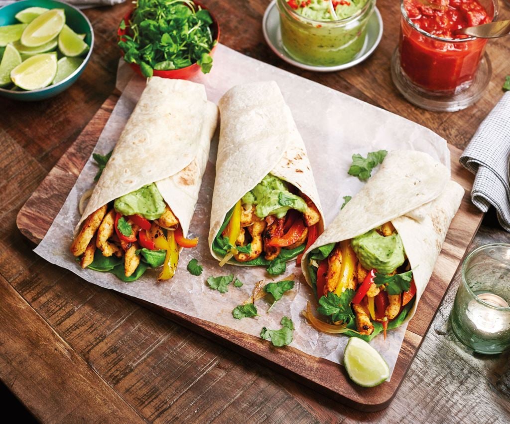 Spicy chicken fajita