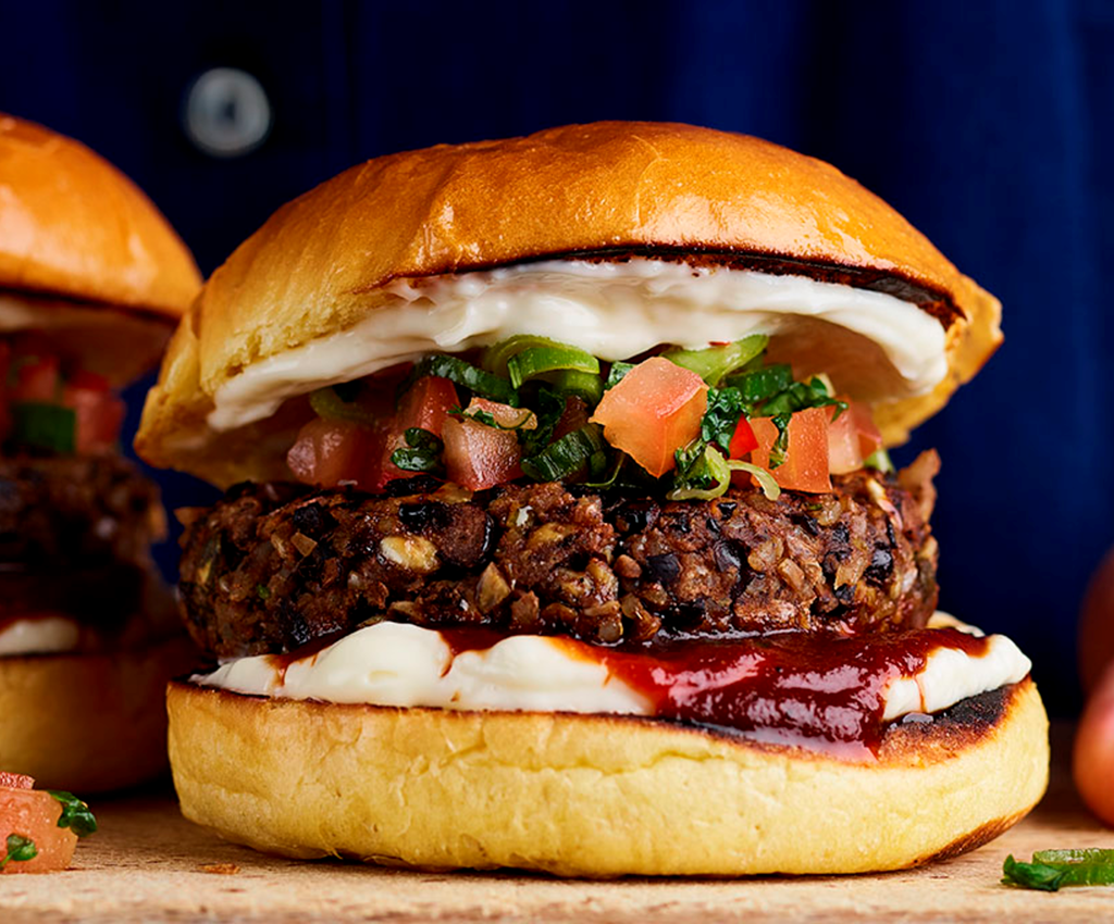 Mexican black bean burger